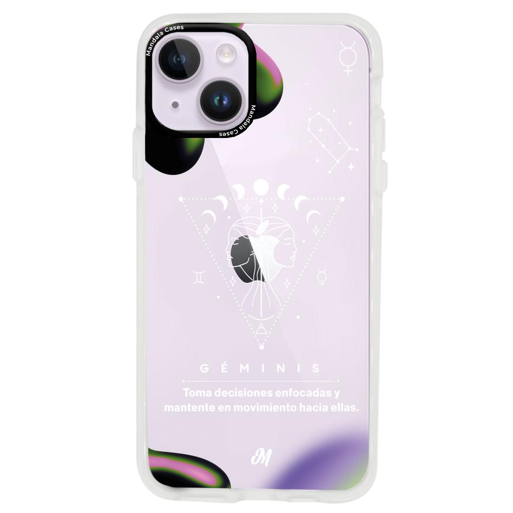 Cases para iphone 14 plus GÉMINIS 24 TRANSPARENTE - Mandala Cases