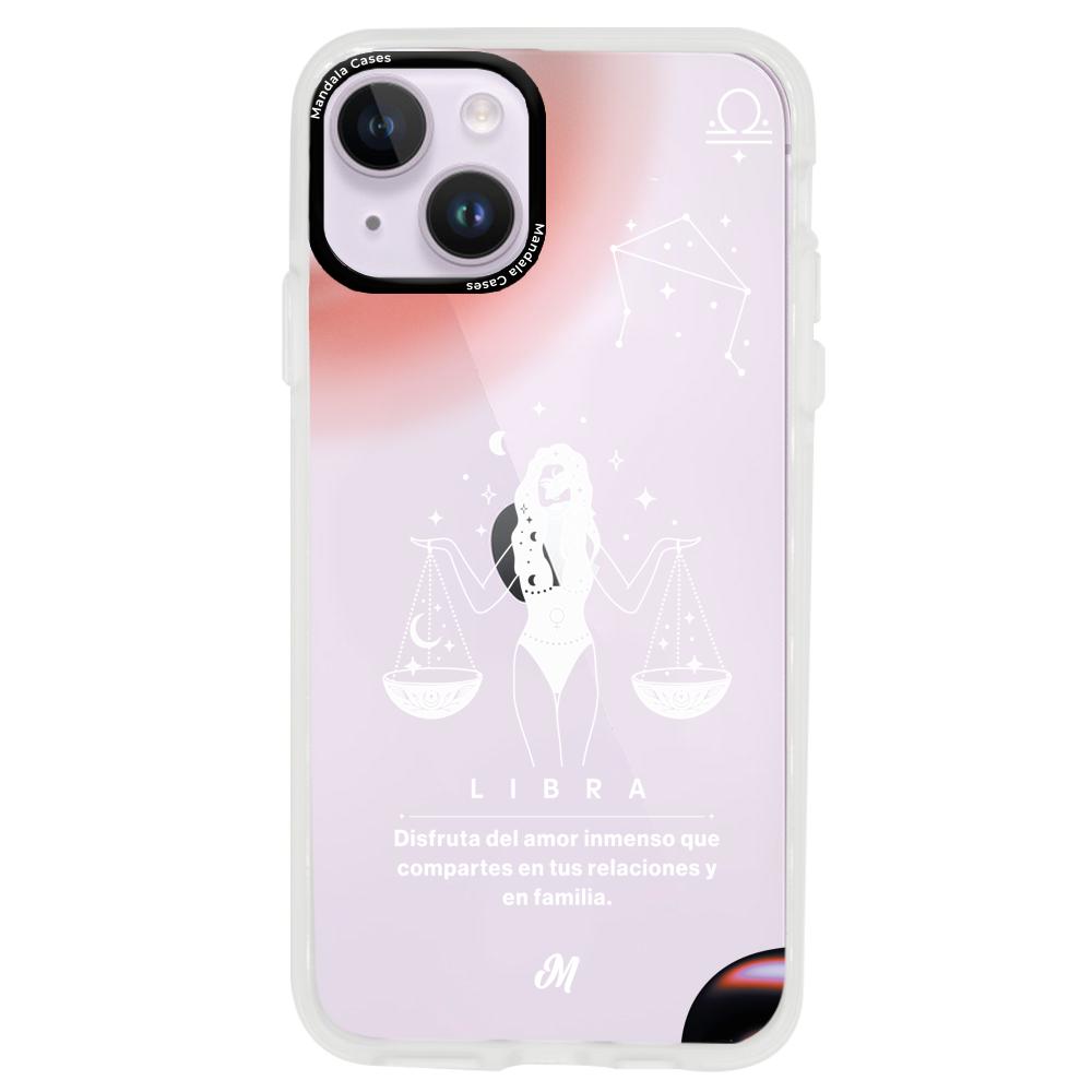 Cases para iphone 14 plus LIBRA 24 TRASNPARENTE - Mandala Cases