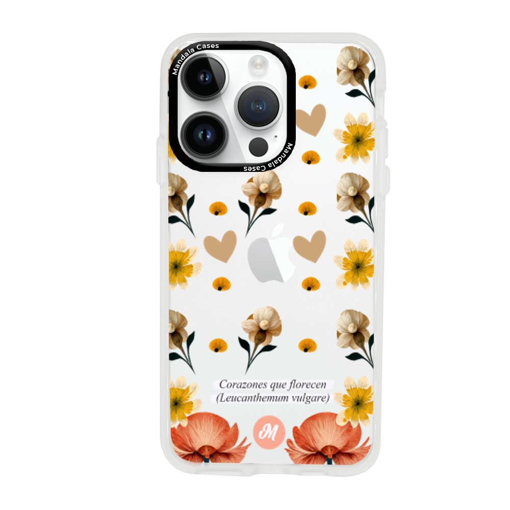 Cases para iphone 14 pro max Corazones que florecen - Mandala Cases
