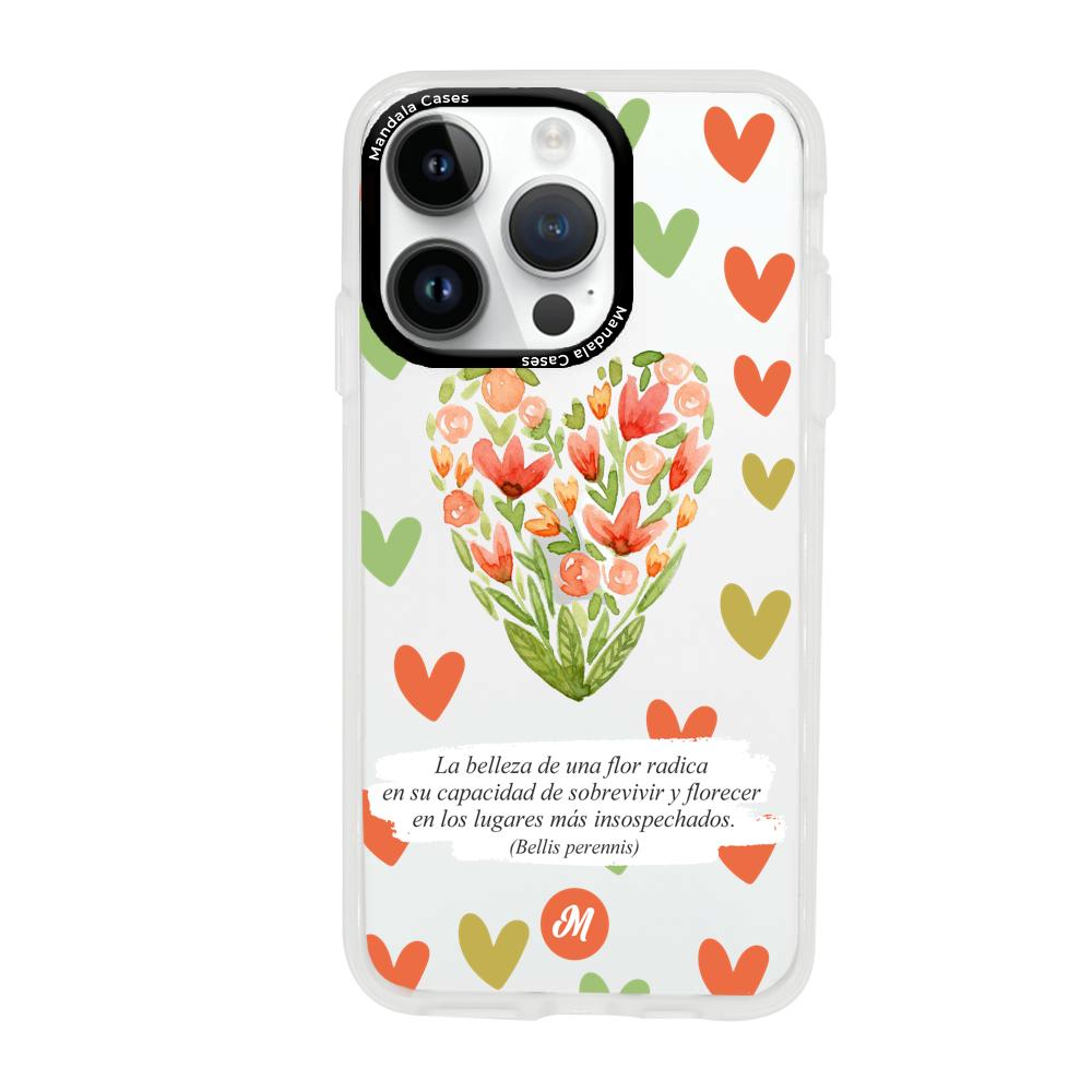 Cases para iphone 14 pro max Flores de colores - Mandala Cases