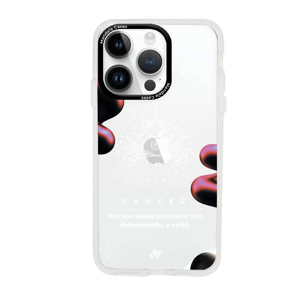 Cases para iphone 14 pro max CANCER 24 TRANSPARENTE - Mandala Cases