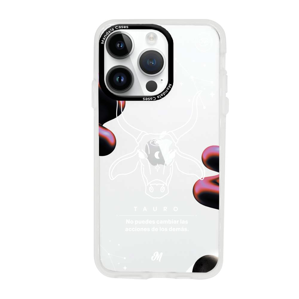 Cases para iphone 14 pro max TAURO 24 TRANSPARENTE - Mandala Cases