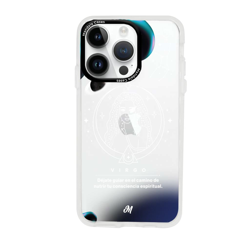 Cases para iphone 14 pro max VIRGO 24 TRANSPARENTE - Mandala Cases