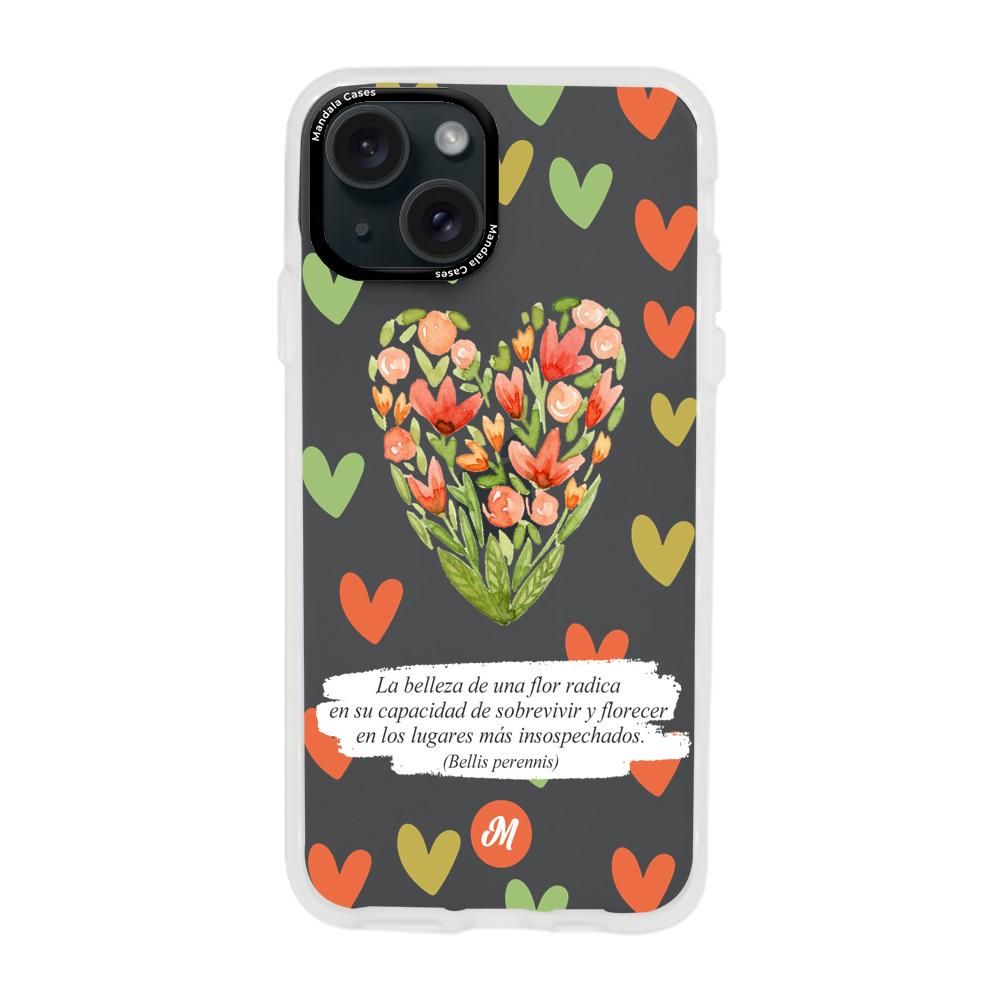 Cases para iphone 15 plus  Flores de colores - Mandala Cases
