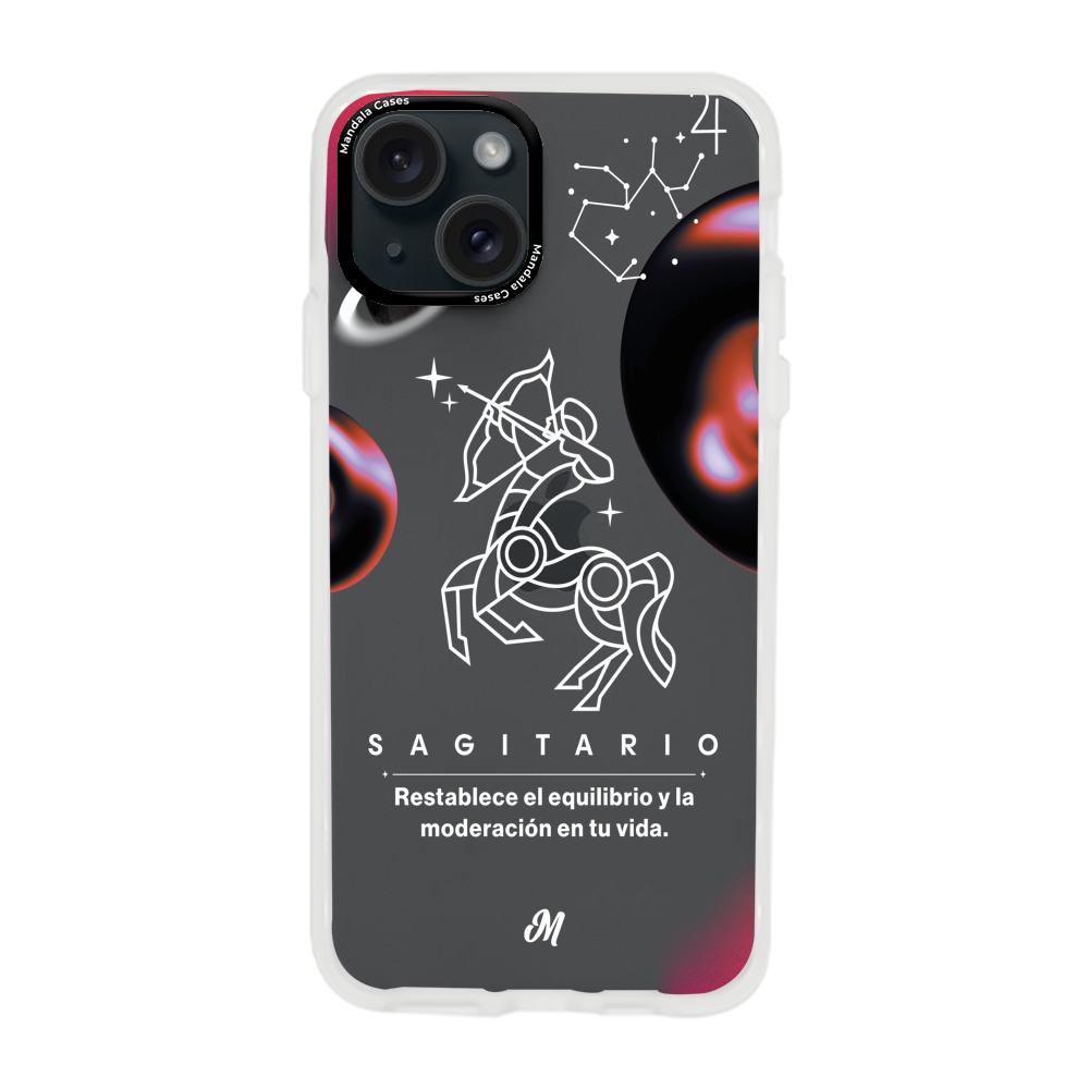 Cases para iphone 15 plus SAGITARIO 24 TRANSPARENTE - Mandala Cases