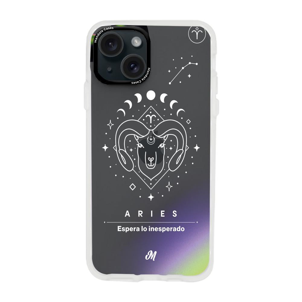 Cases para iphone 15 plus ARIES 24 TRANSPARENTE - Mandala Cases