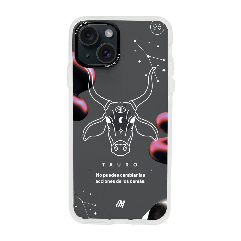 Cases para iphone 15 plus TAURO 24 TRANSPARENTE - Mandala Cases