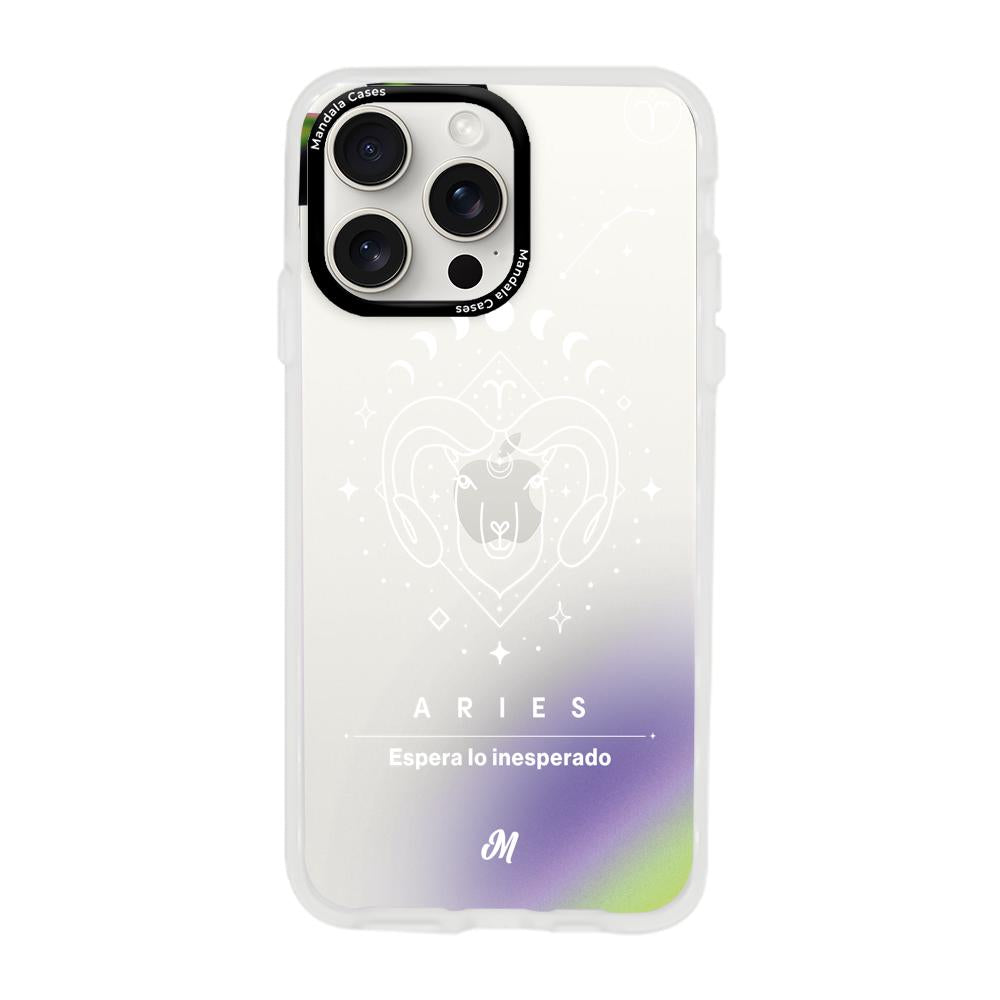 Cases para iphone 15 pro max ARIES 24 TRANSPARENTE - Mandala Cases