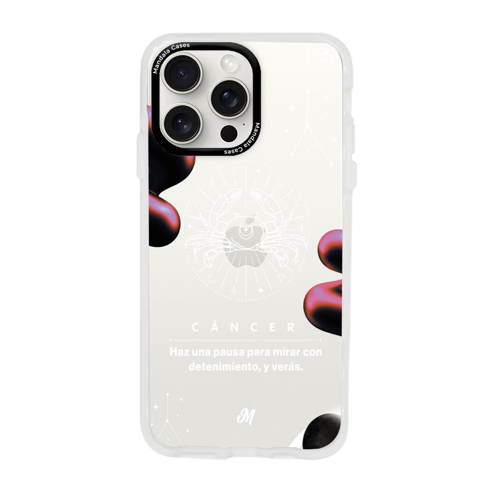 Cases para iphone 15 pro max CANCER 24 TRANSPARENTE - Mandala Cases