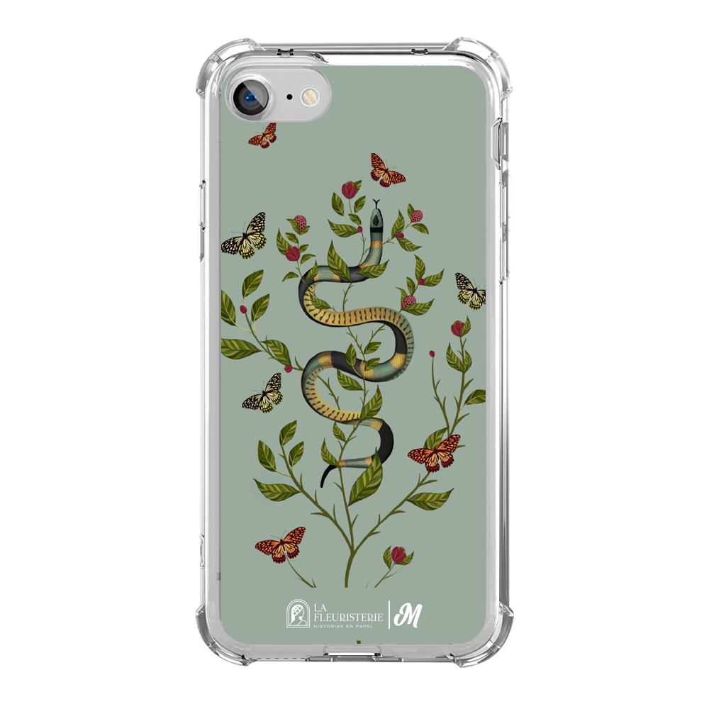Case para iphone 7 Snake Flowers Menta - Mandala Cases