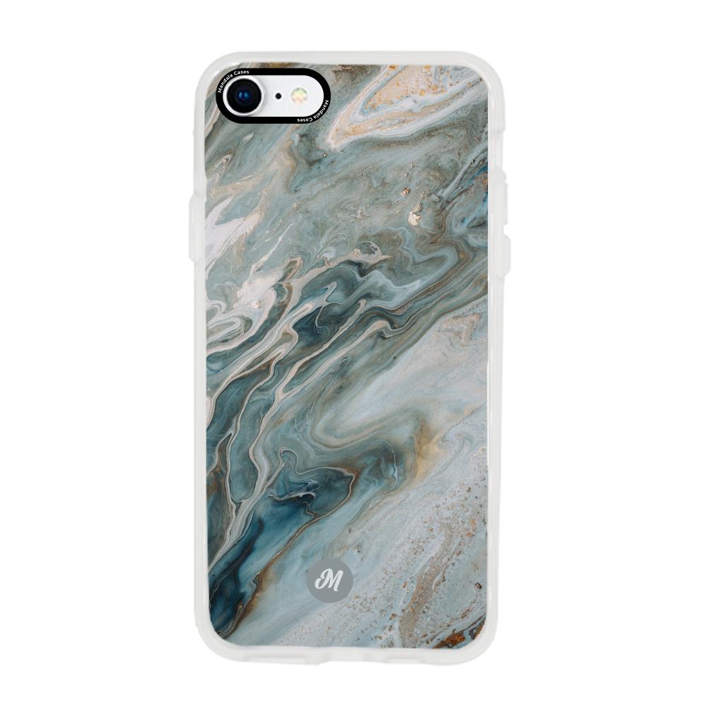 Cases para iphone 7 liquid marble gray - Mandala Cases