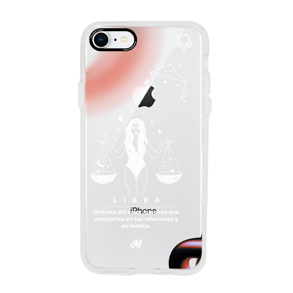 Cases para iphone 7 LIBRA 24 TRASNPARENTE - Mandala Cases