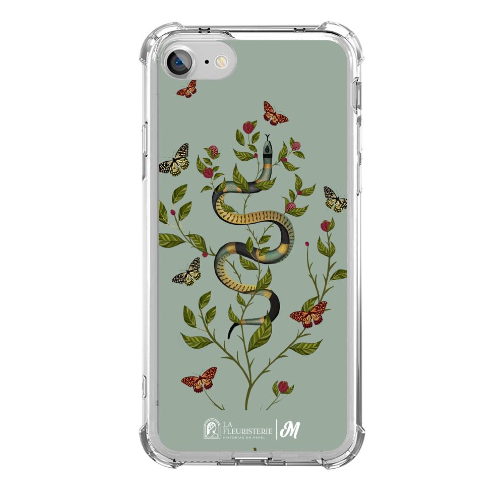 Case para iphone SE 2020 Snake Flowers Menta - Mandala Cases