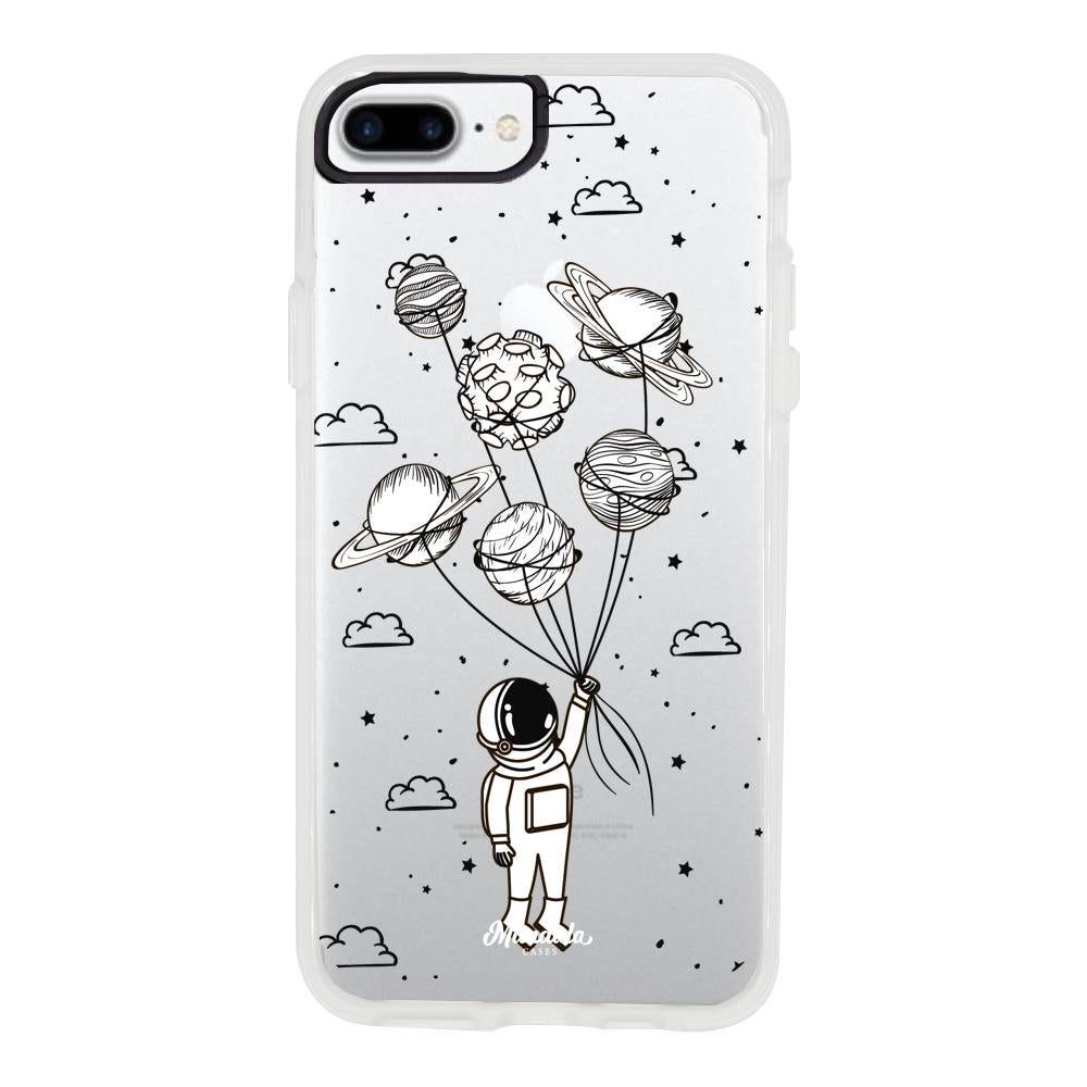 Case para iphone 8 plus Funda Astronauta con Planetas - Mandala Cases
