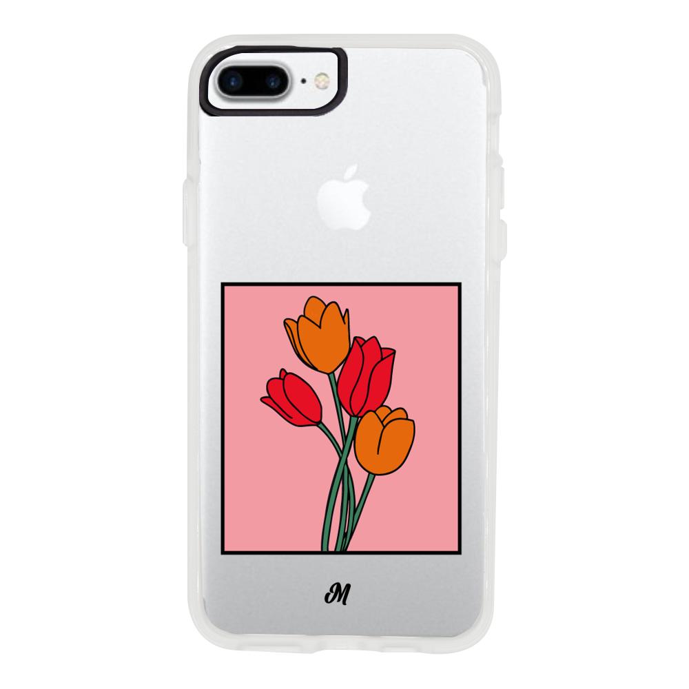 Case para iphone 8 plus Tulipanes de amor - Mandala Cases