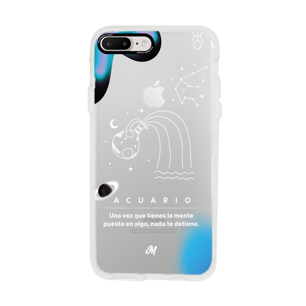 Cases para iphone 8 plus ACUARIO 24 TRANSPARENTE - Mandala Cases