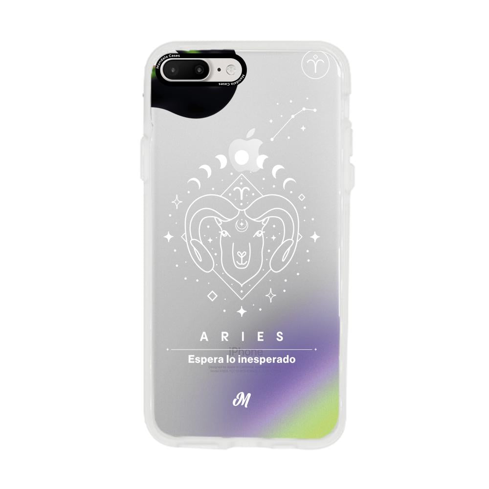 Cases para iphone 8 plus ARIES 24 TRANSPARENTE - Mandala Cases