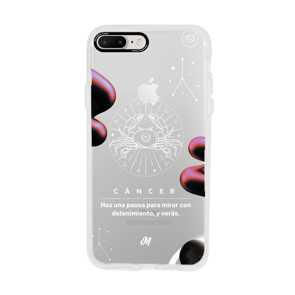 Cases para iphone 8 plus CANCER 24 TRANSPARENTE - Mandala Cases