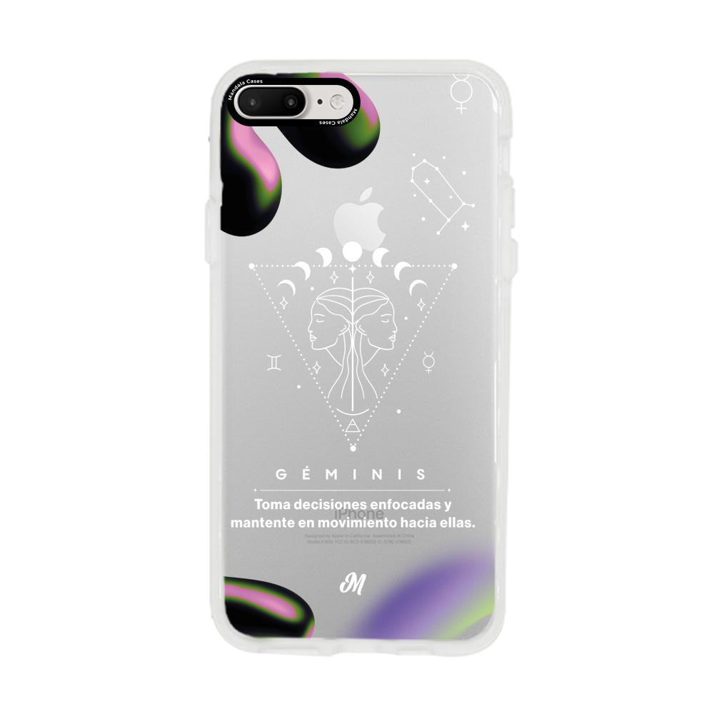 Cases para iphone 8 plus GÉMINIS 24 TRANSPARENTE - Mandala Cases