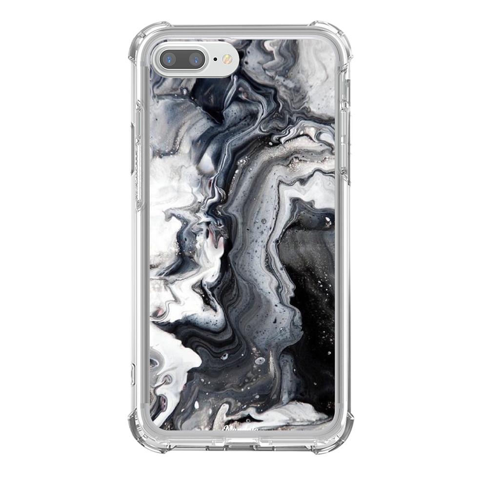 Estuches para iphone 8 plus - Black Marble Case  - Mandala Cases