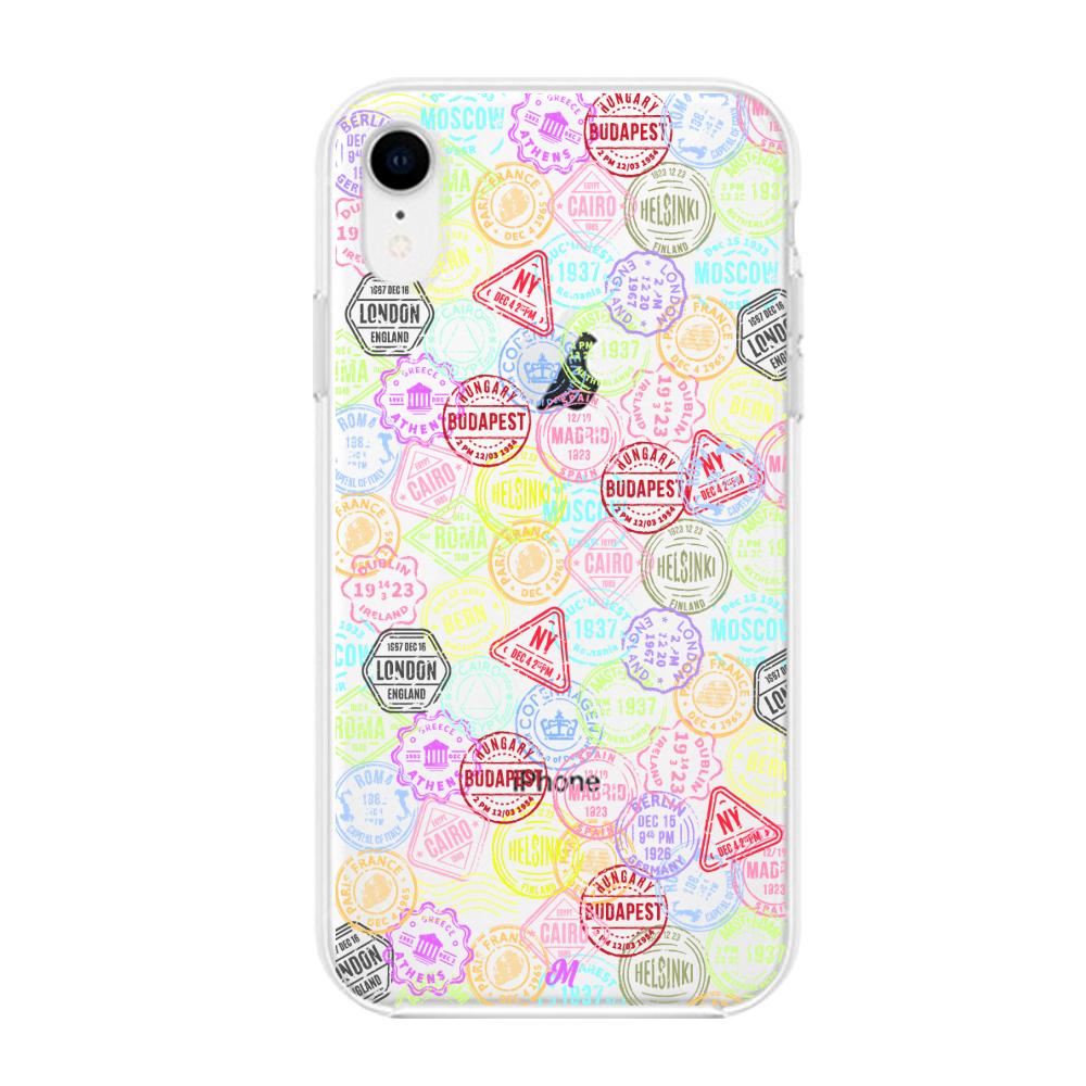 Case para iphone xr Sellos viajeros - Mandala Cases