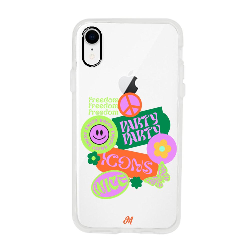 Case para iphone xr FREEDOM STICKERS - Mandala Cases
