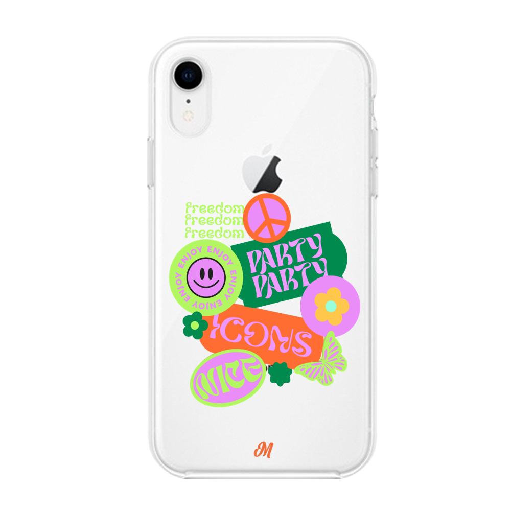 Case para iphone xr FREEDOM STICKERS - Mandala Cases