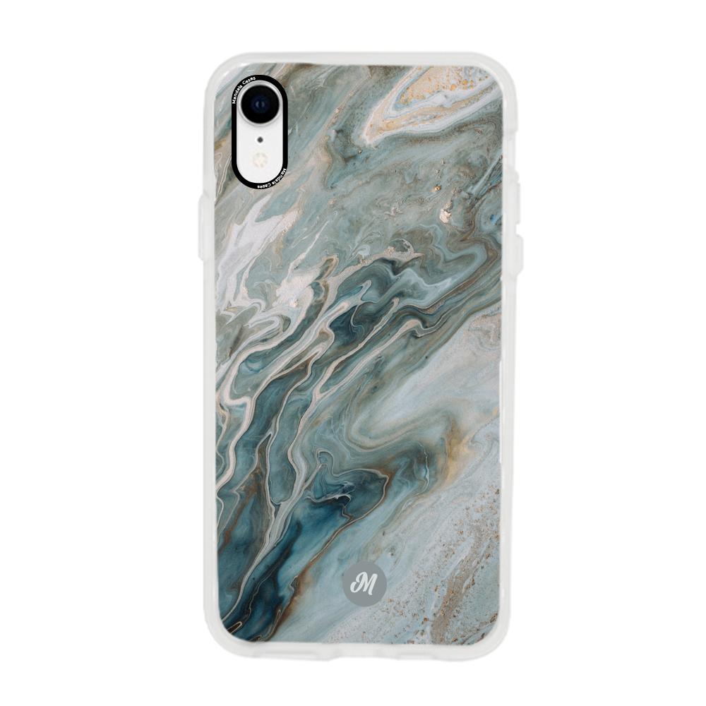 Cases para iphone xr liquid marble gray - Mandala Cases
