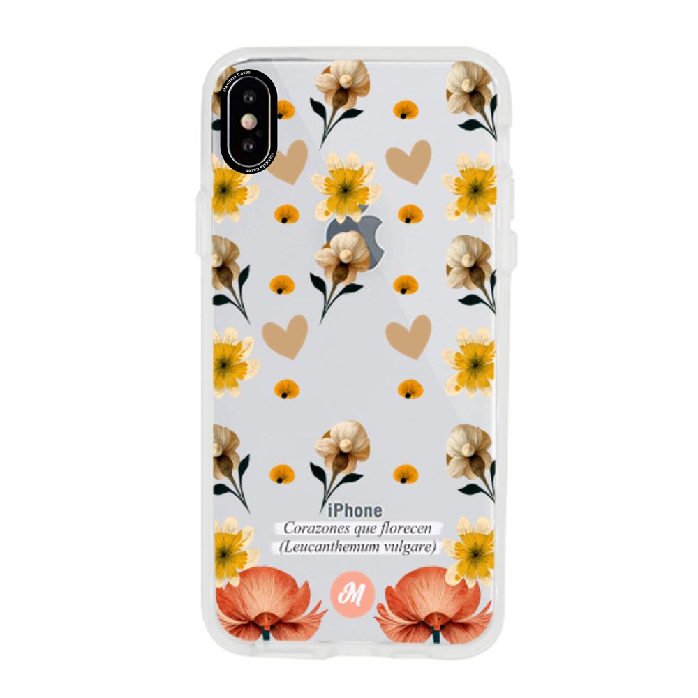 Cases para iphone xs Corazones que florecen - Mandala Cases