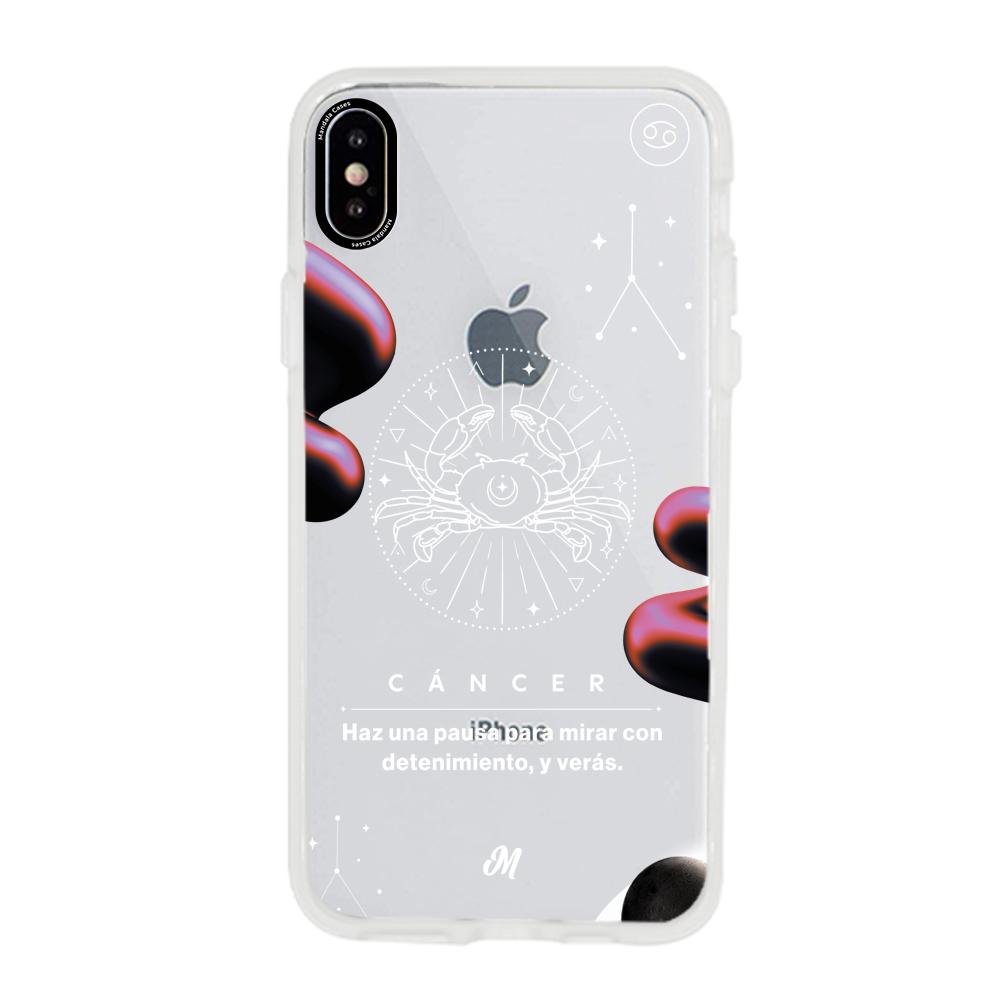 Cases para iphone xs max CANCER 24 TRANSPARENTE - Mandala Cases