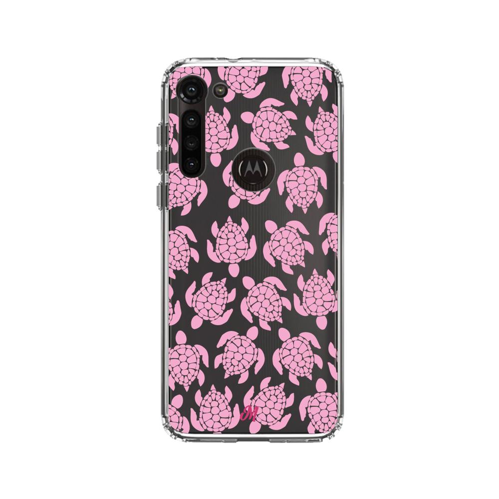 Case para Motorola G8 power Tortugas rosa - Mandala Cases