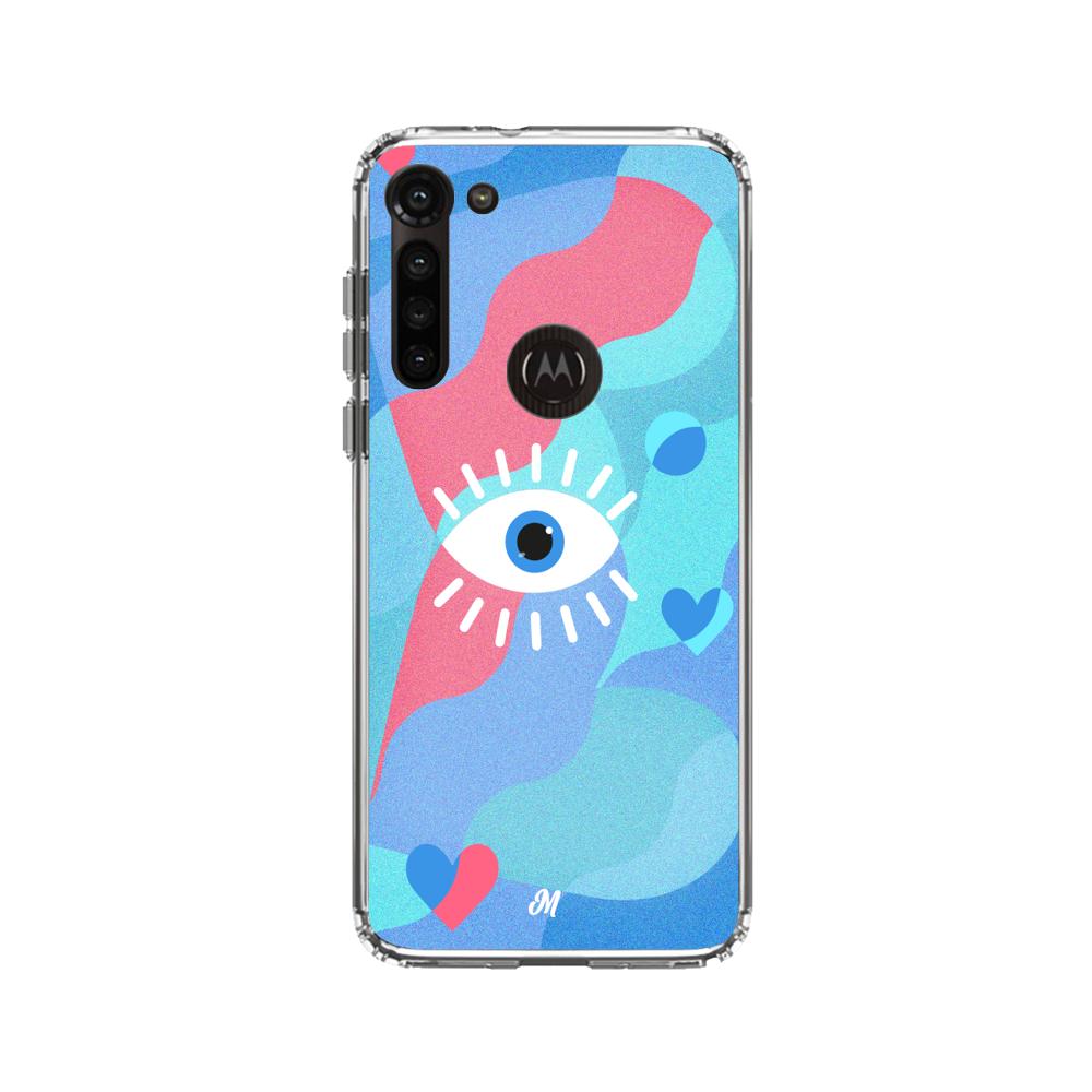 Case para Motorola G8 power Amor azul - Mandala Cases