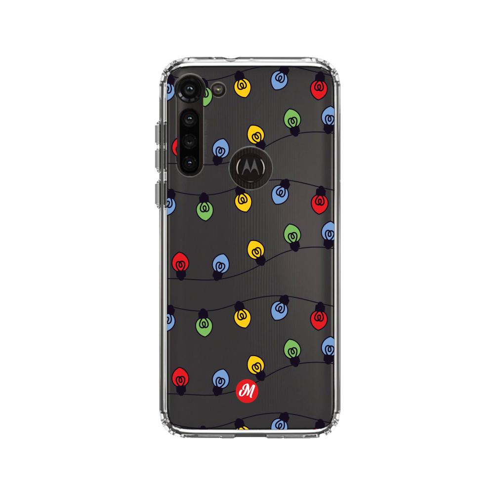Cases para Motorola G8 power LUCES DE NAVIDAD - Mandala Cases