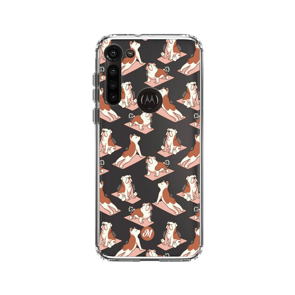Cases para Motorola G8 power YOGA BULLDOG - Mandala Cases