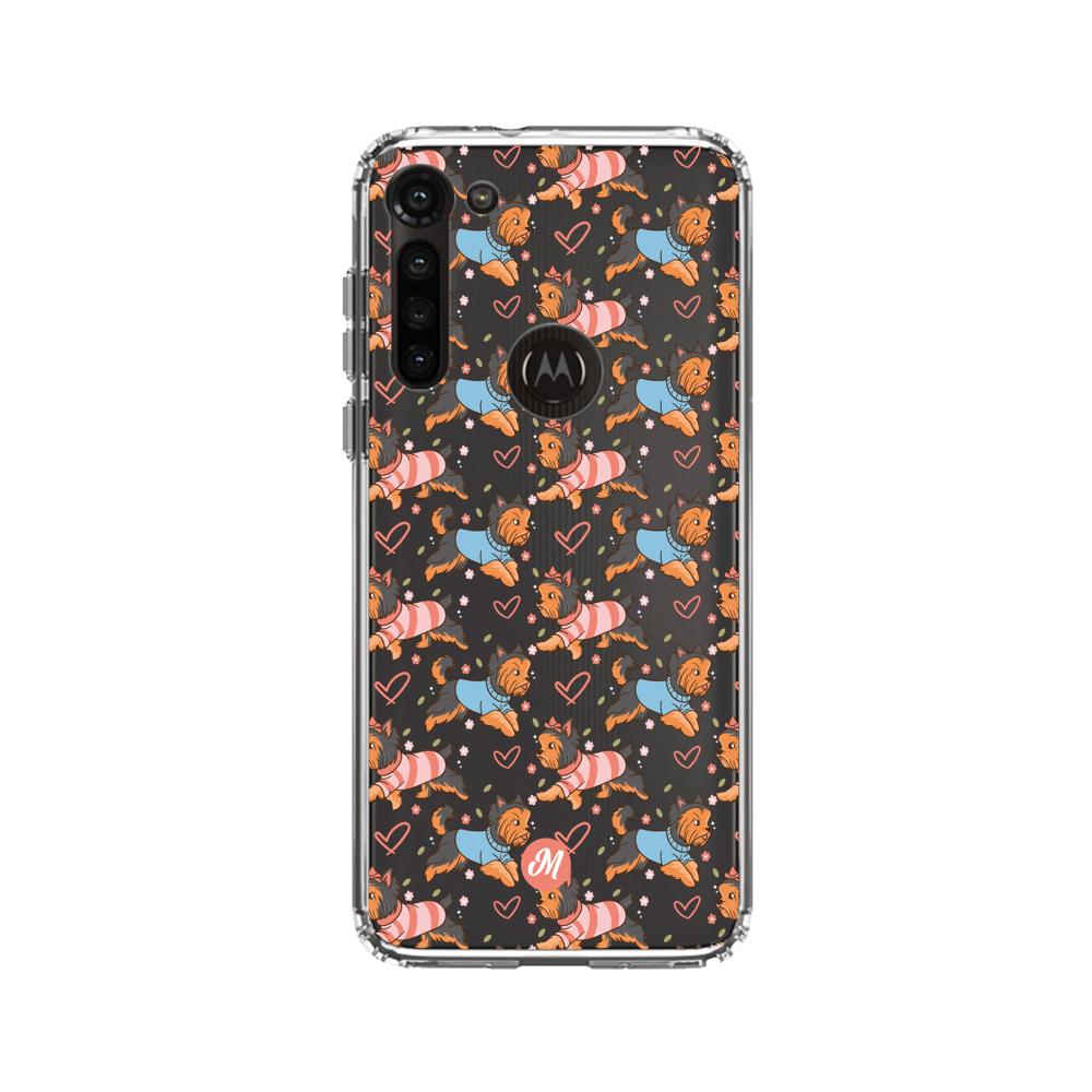 Cases para Motorola G8 power Yorkshire enamorado - Mandala Cases