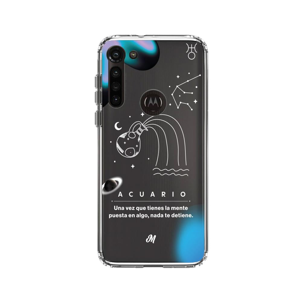 Cases para Motorola G8 power ACUARIO 24 TRANSPARENTE - Mandala Cases