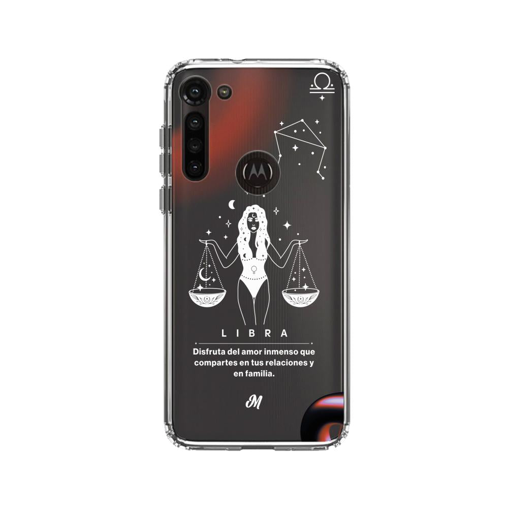 Cases para Motorola G8 power LIBRA 24 TRASNPARENTE - Mandala Cases