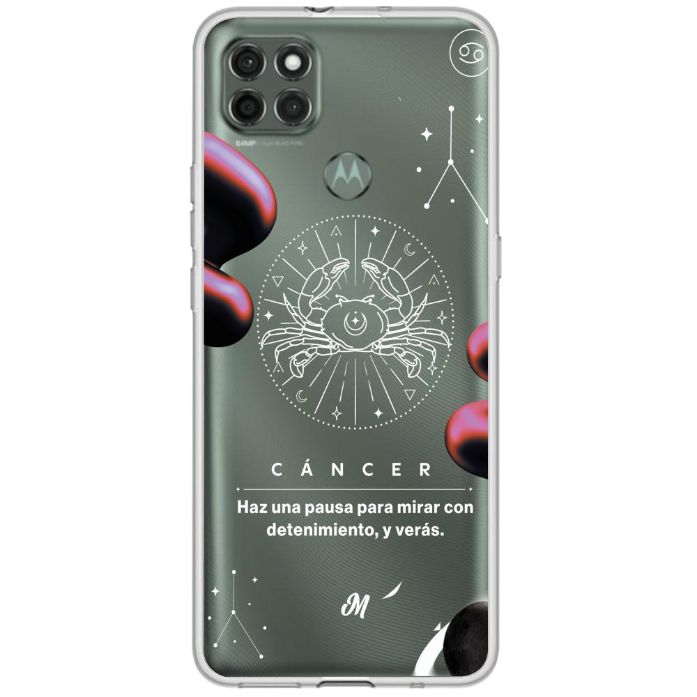 Cases para Motorola G9 power CANCER 24 TRANSPARENTE - Mandala Cases