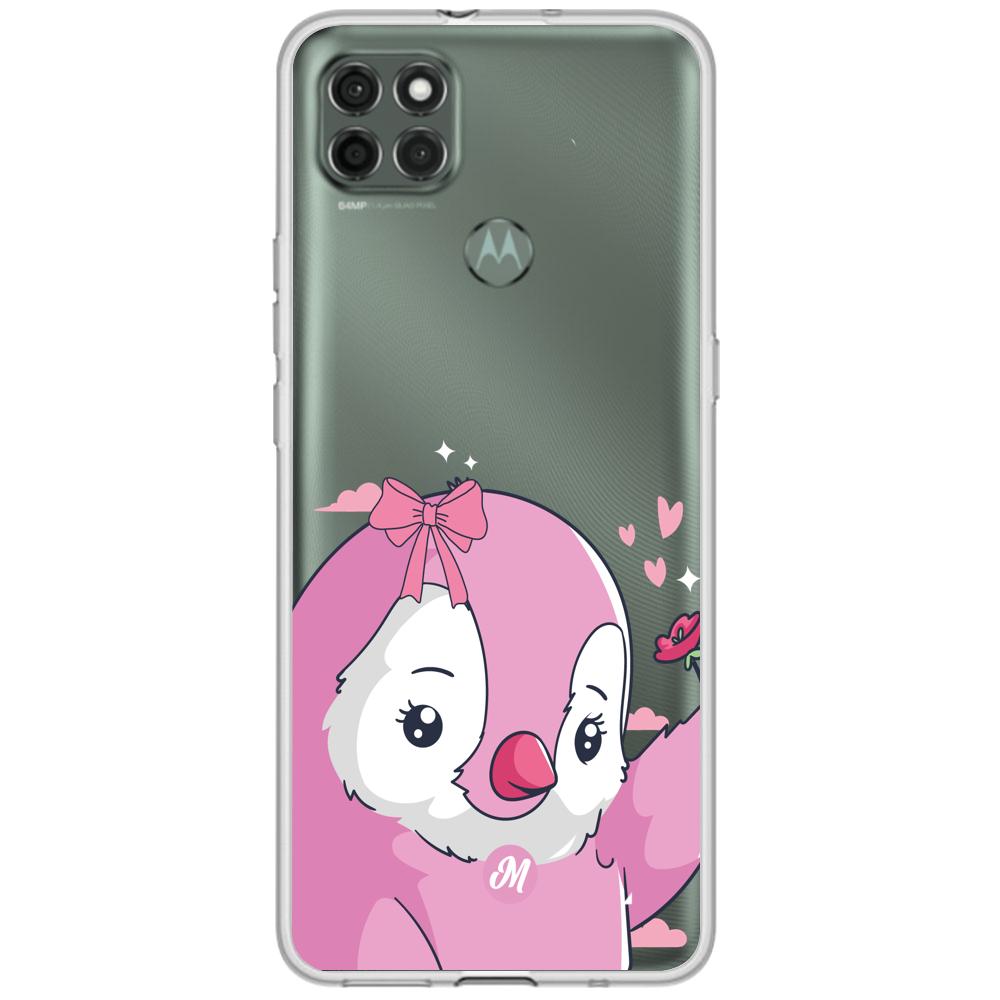 Cases para Motorola G9 power Pingüino Coquette - Mandala Cases