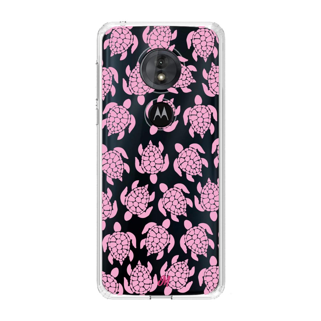 Case para Motorola G6 play Tortugas rosa - Mandala Cases