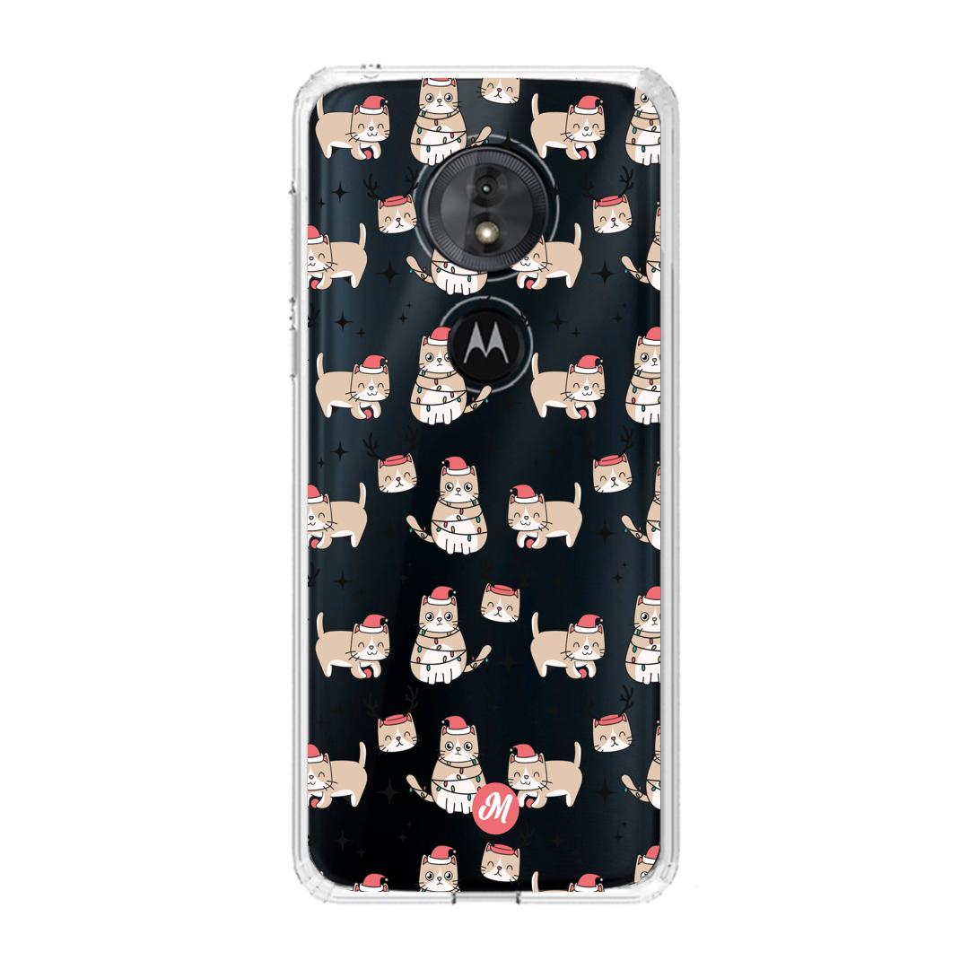 Cases para Motorola G6 play GATICOS NAVIDEÑOS - Mandala Cases