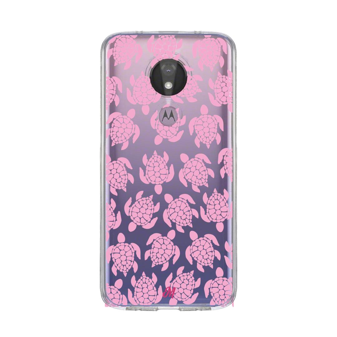 Case para Motorola G7 power Tortugas rosa - Mandala Cases