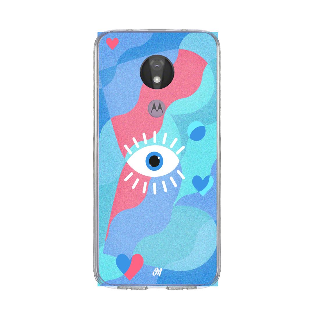 Case para Motorola G7 power Amor azul - Mandala Cases