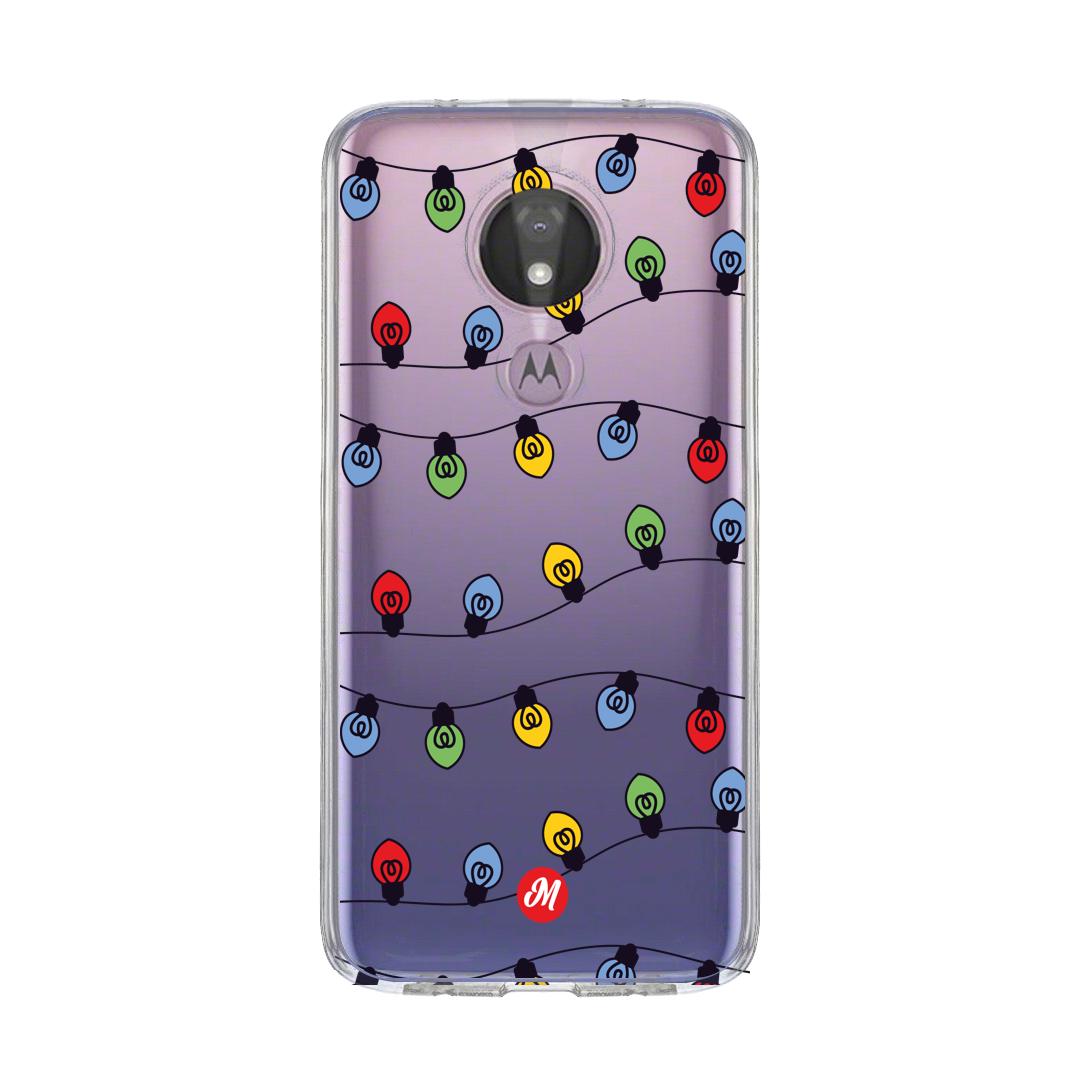 Cases para Motorola G7 power LUCES DE NAVIDAD - Mandala Cases