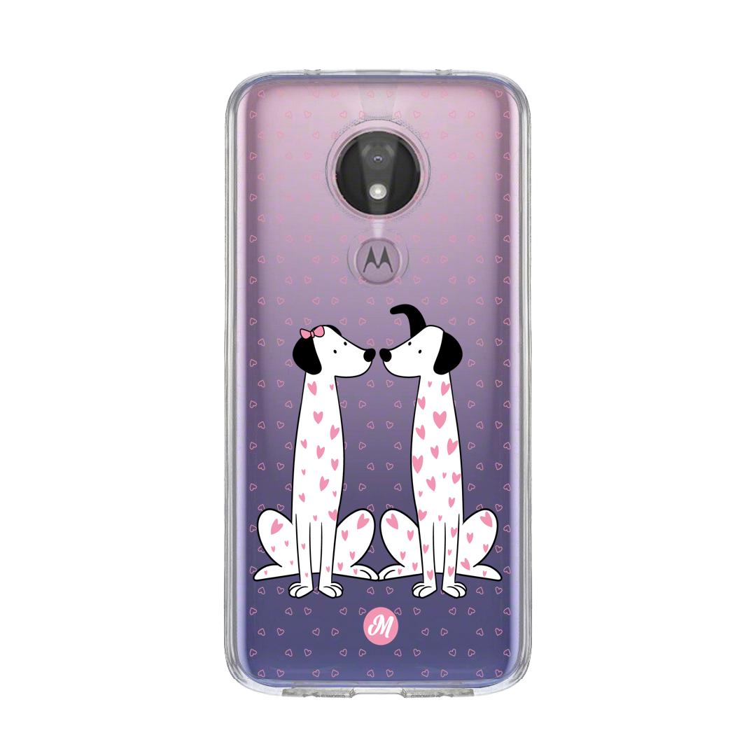 Cases para Motorola G7 power Dalmata love - Mandala Cases