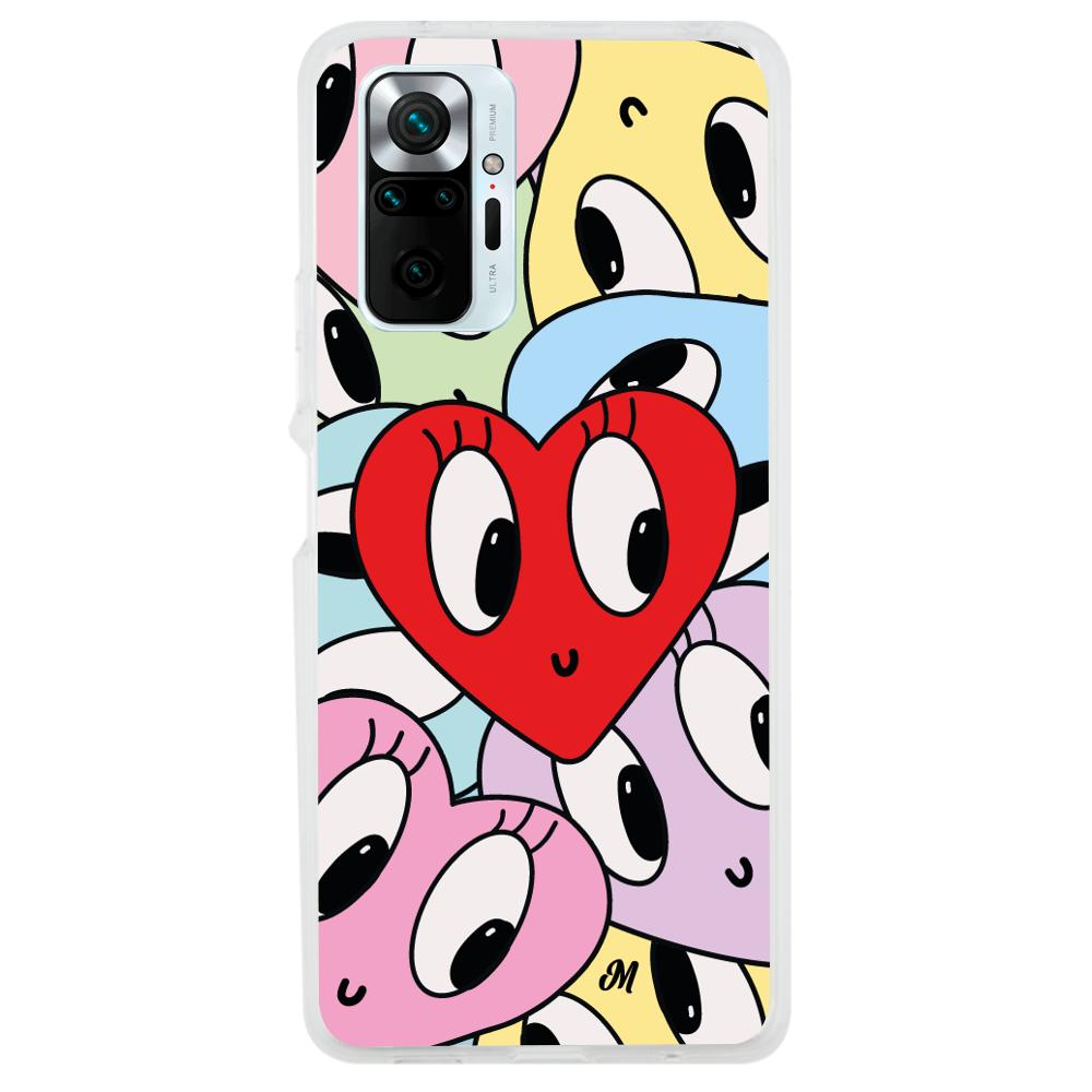 Case para Xiaomi Redmi note 10 Pro Corazones felices - Mandala Cases