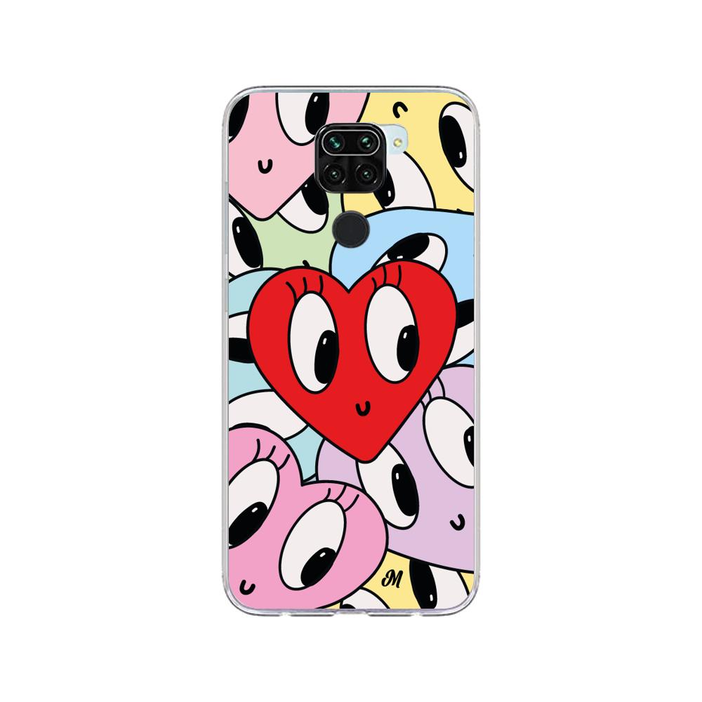 Case para Xiaomi redmi note 9 Corazones felices - Mandala Cases
