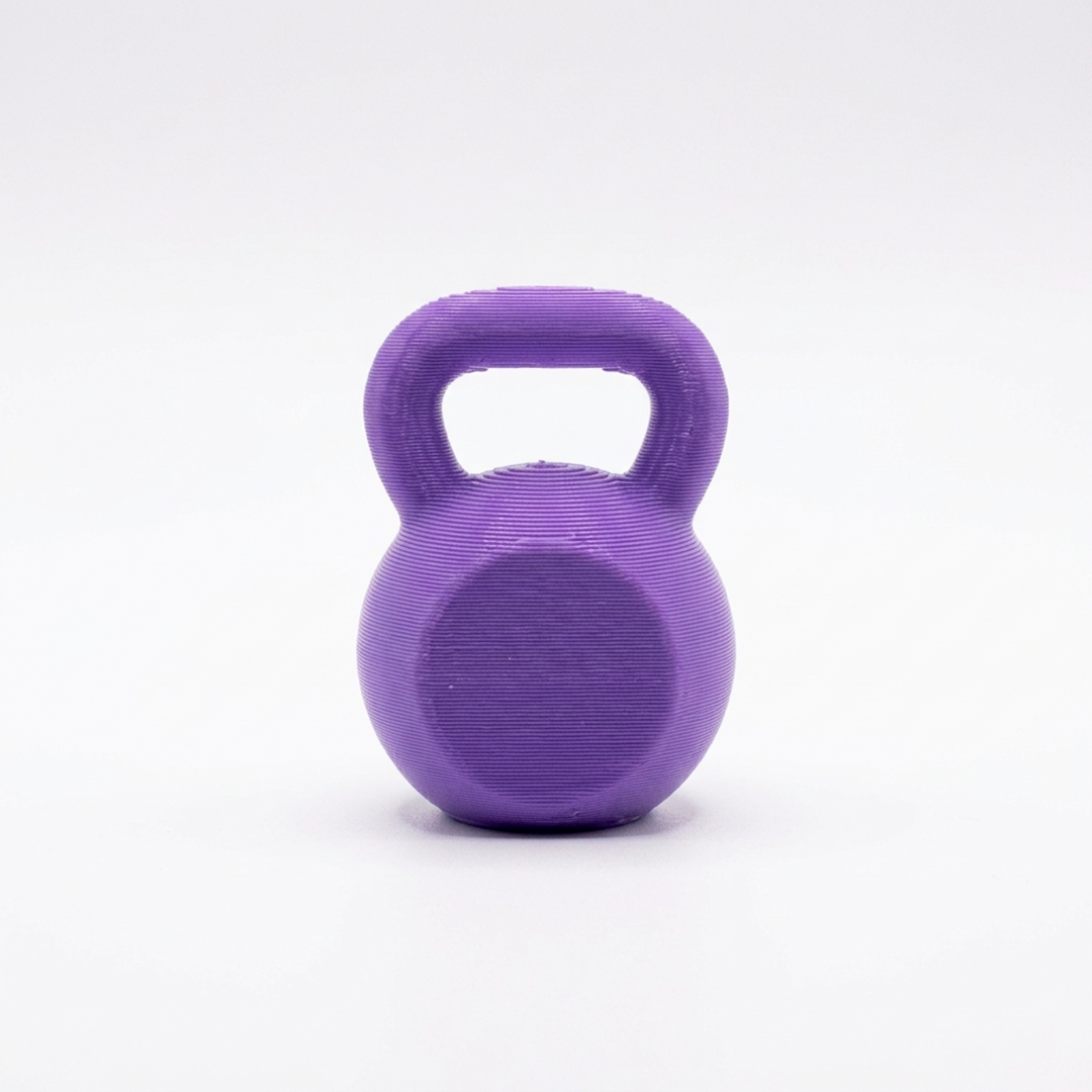 Holding kettlebell