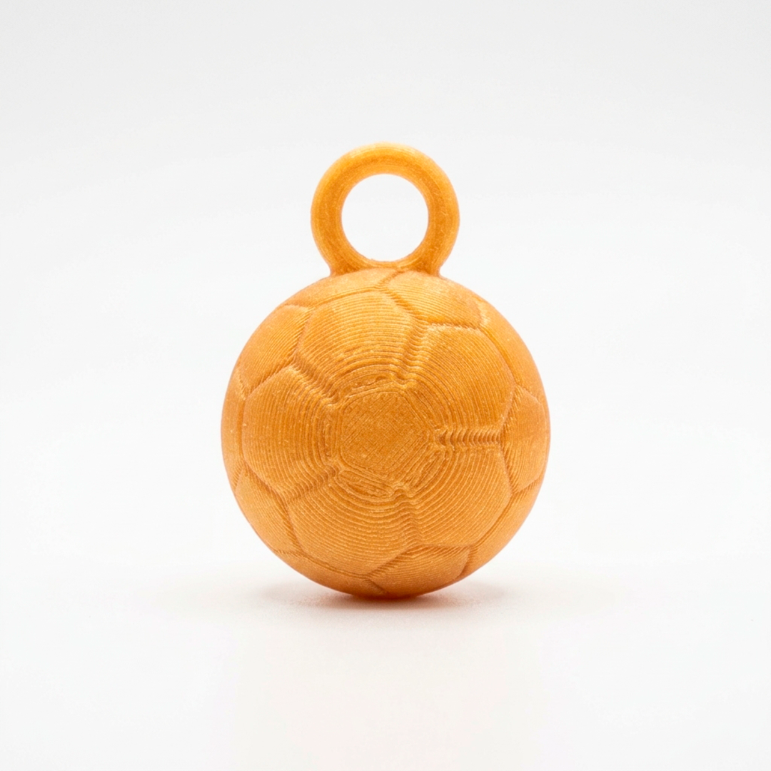 Holding balon de oro