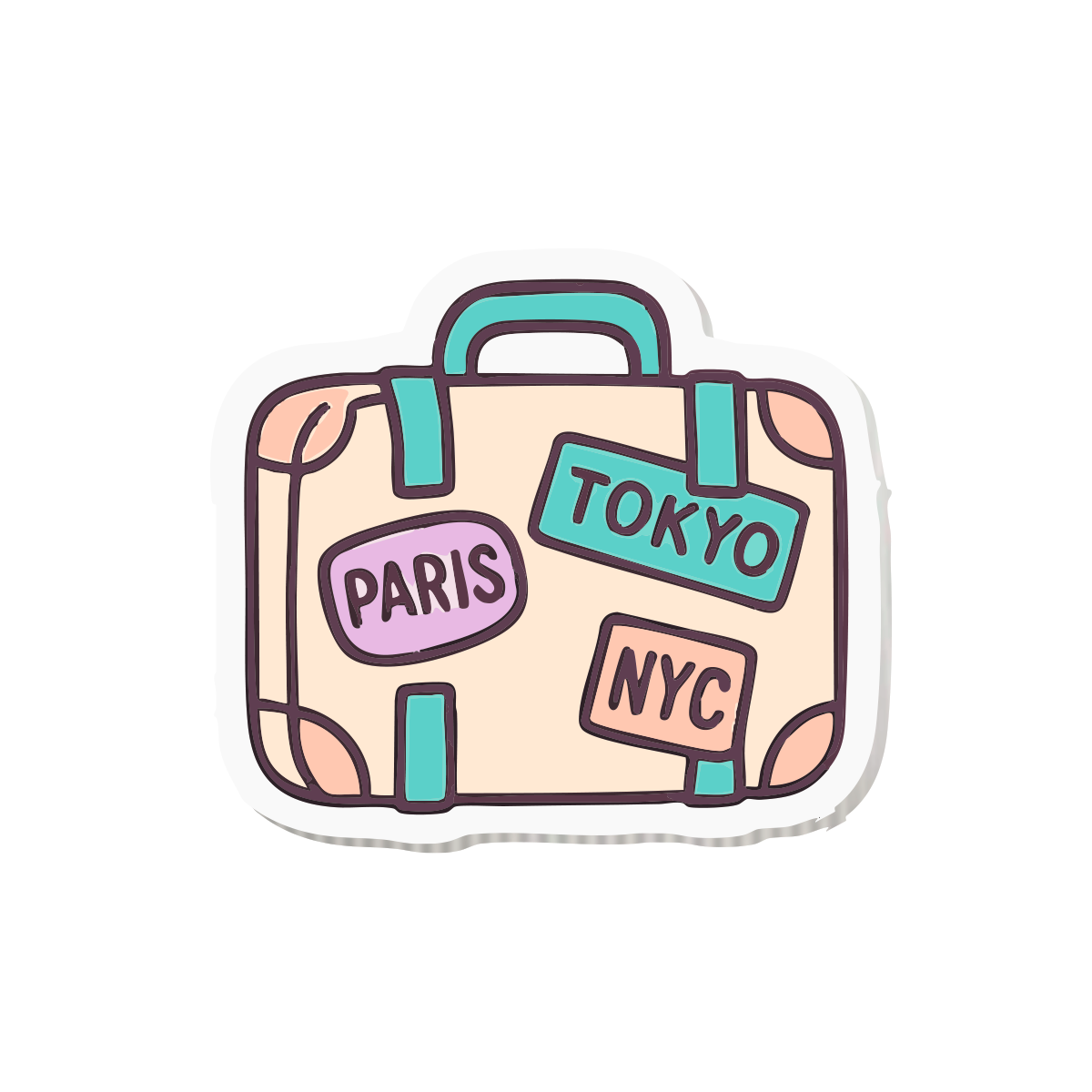 Maleta Viajera Sticky-charm - Mandala Cases 